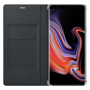 Leather Wallet Cover Galaxy Note9, Black – Image 3