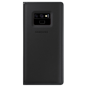 Leather Wallet Cover Galaxy Note9, Black – Image 2