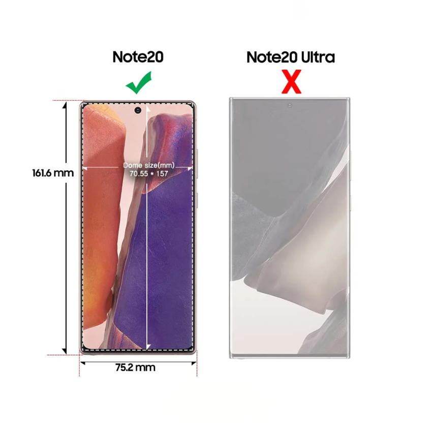 Dome Glass Protecteur Ecran Samsung Galaxy NOTE 20 – Image 2