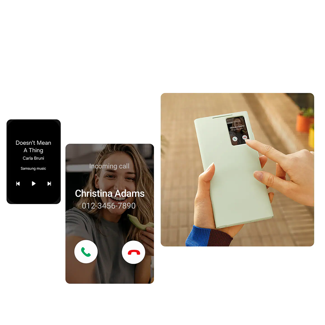 Étui Smart View avec porte-carte pour Galaxy S24 Ultra B – Image 2